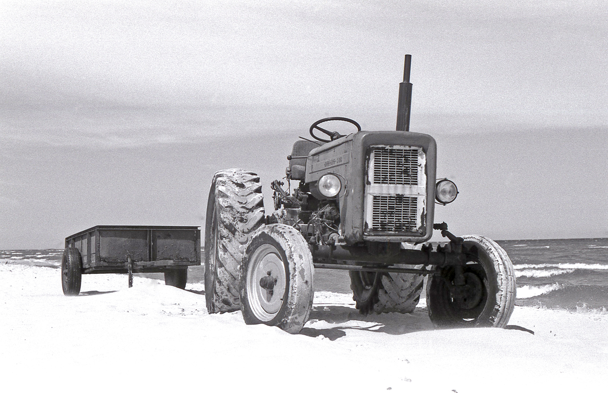 Traktor na plaży